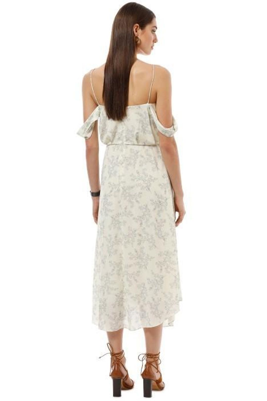 Camilla and Marc Lucia Midi Dress Print White Size 14 for rent on The Volte - main image