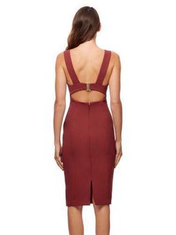 Kookai Roxy Dress Burgundy Size 6 for rent on The Volte - image 2