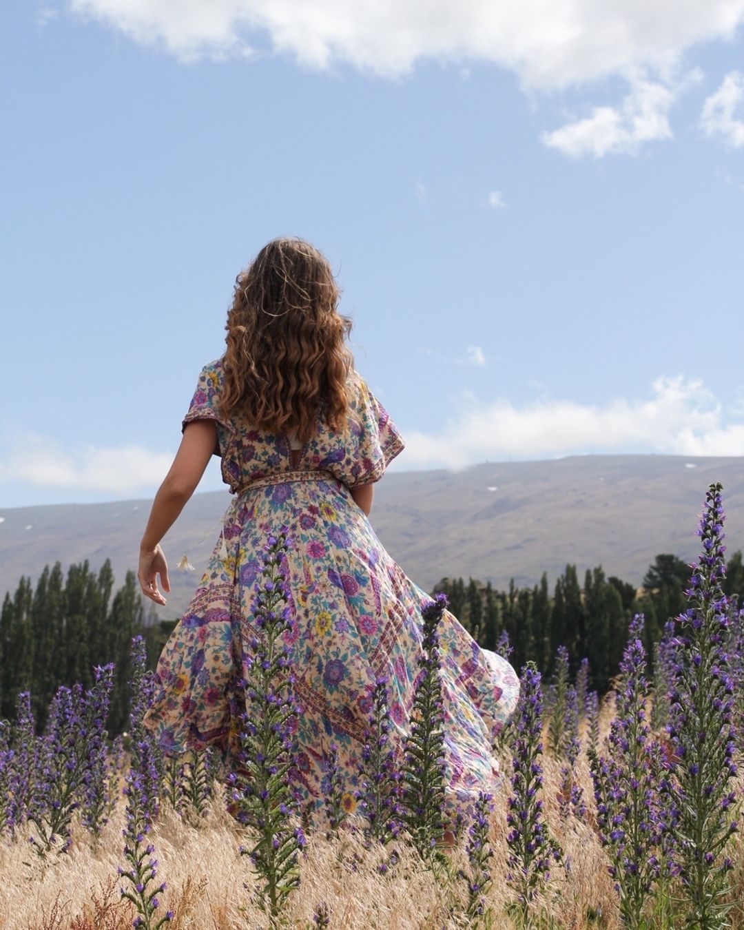 Spell & The Gypsy Lovebird Half Moon Gown Chamomile size 10 for rent on The Volte - main image