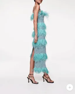 Rachel Gilbert Frenchy Dress Aqua 2/AU10 for rent on The Volte - image 3