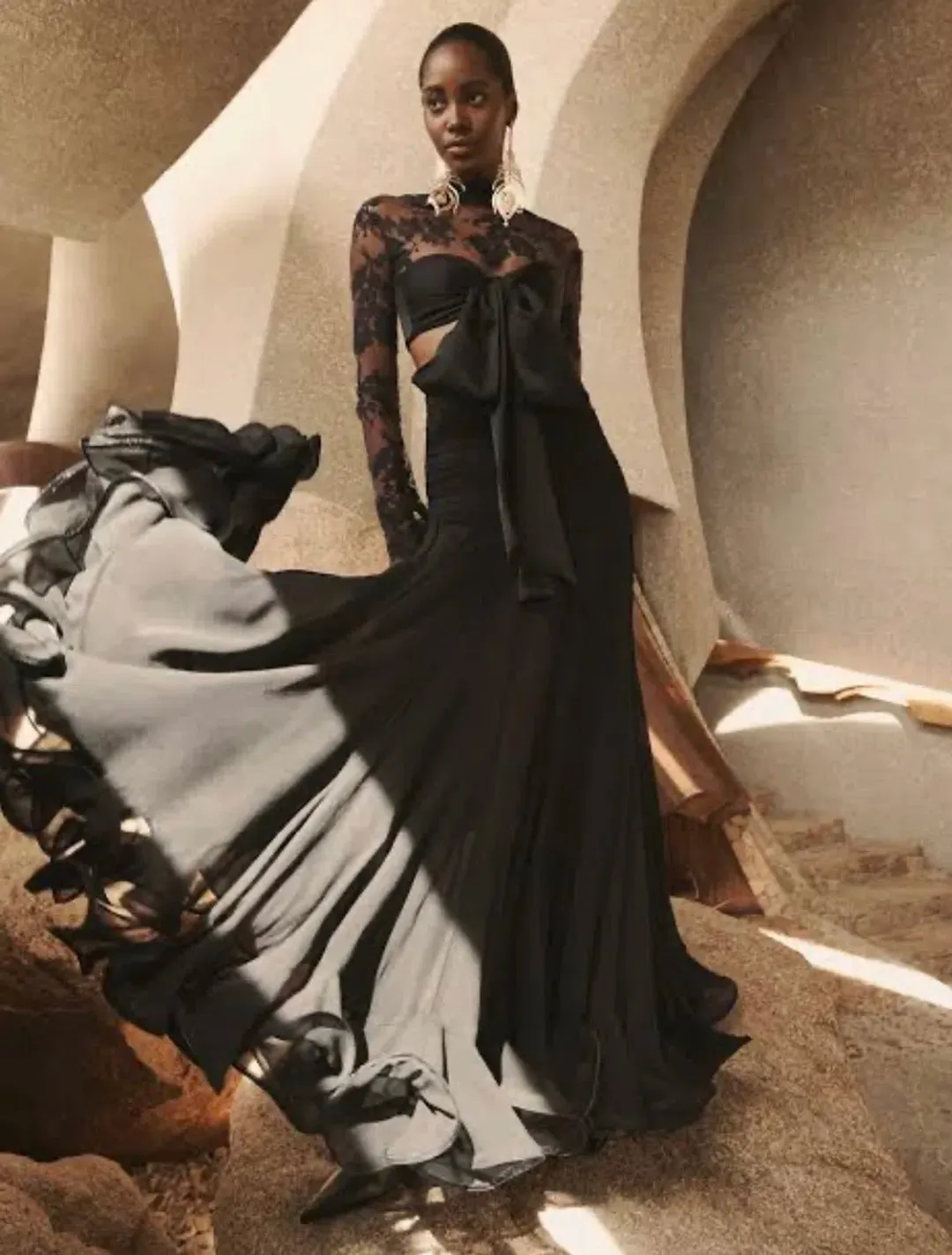 Zimmermann Illustration Flounce Gown Size 1/ AUS 10 for rent on The Volte - main image