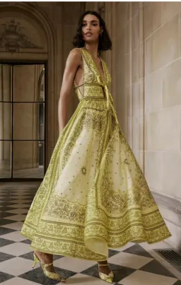 Zimmermann Matchmaker Bow Long Dress Size 0/ AUS 8 for rent on The Volte - image 2