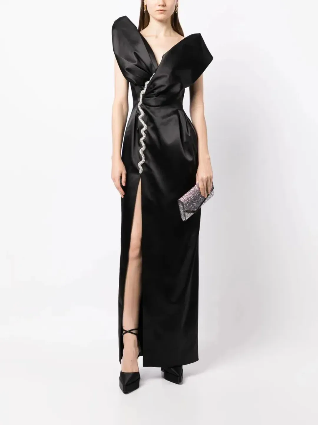 Rachel Gilbert Vivi Maxi Gown Black Size 0 / AU6 for rent on The Volte - main image