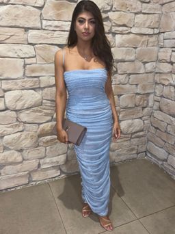 House of CB Fornarina Maxi Dress Blue Size 10 for rent on The Volte - image 1