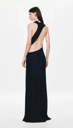 Misha / Harlow Satin Dress / Black / Size L/12 for rent on The Volte - image 4