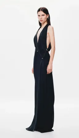 Misha / Harlow Satin Dress / Black / Size L/12 for rent on The Volte - image 3