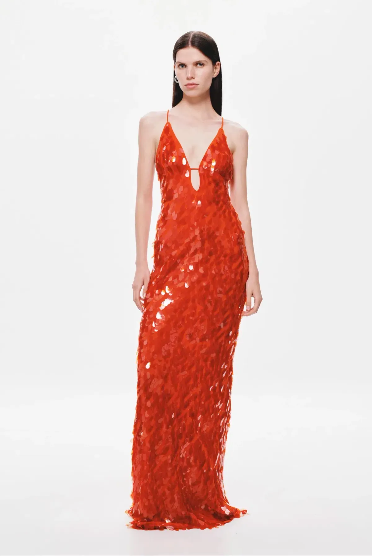 Misha / Sapphire Sequin Dress / Red / 10 for rent on The Volte - main image