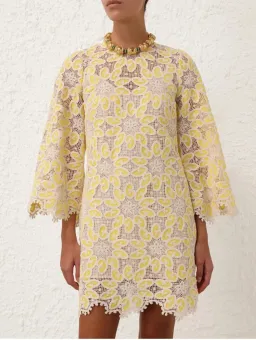 Zimmermann Golden Lace mini dress for rent on The Volte - image 1