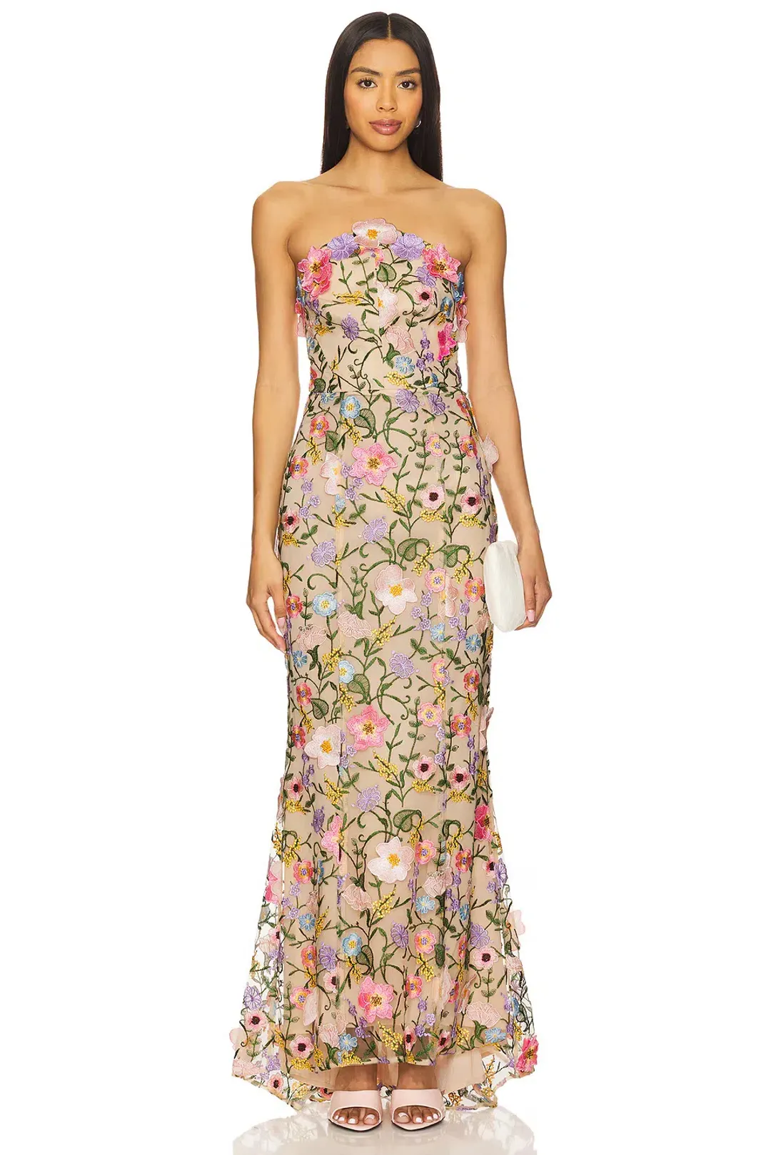 Elliatt Nydia Gown in Multi Floral for rent on The Volte - main image