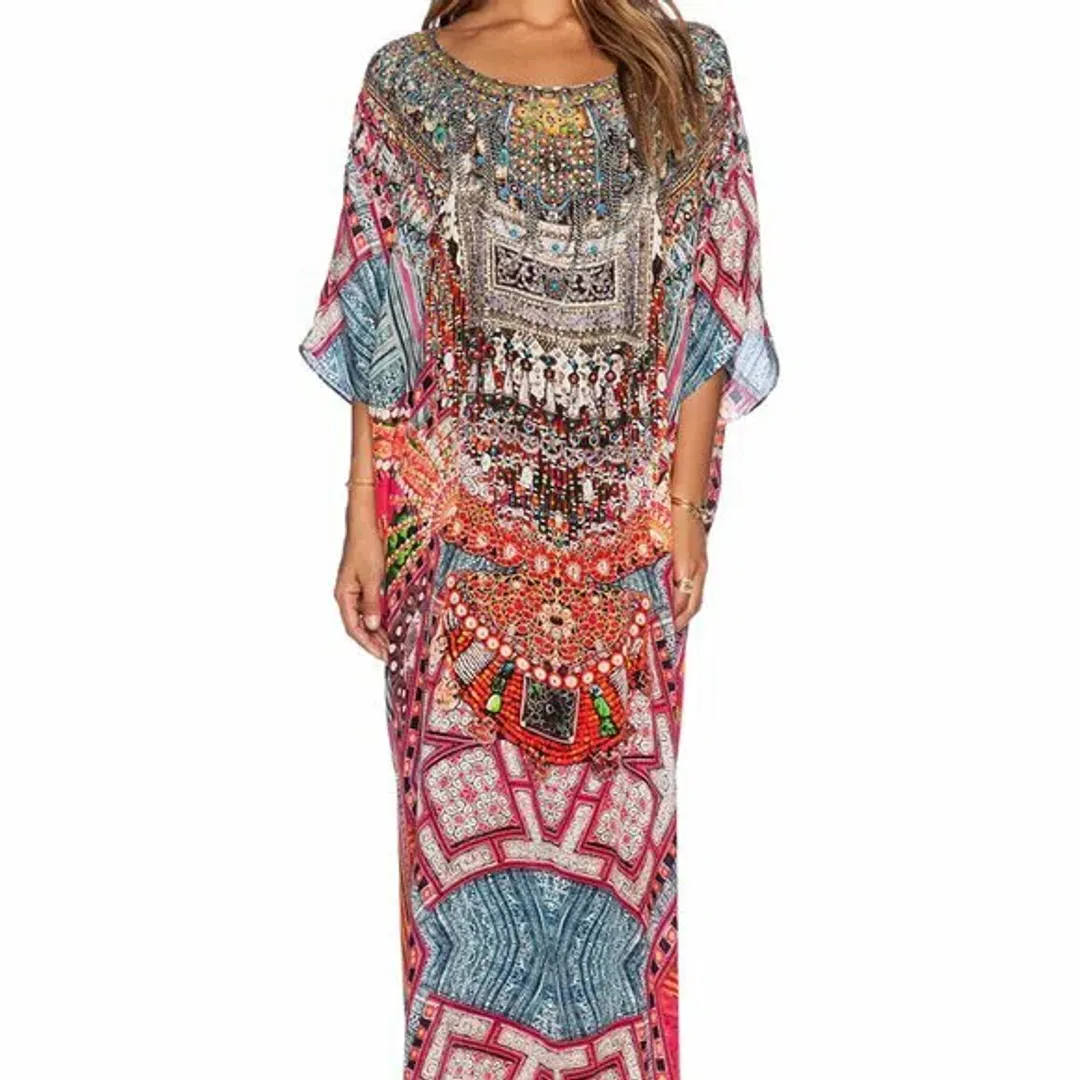 Camilla Round Neck Kaftan for rent on The Volte - main image