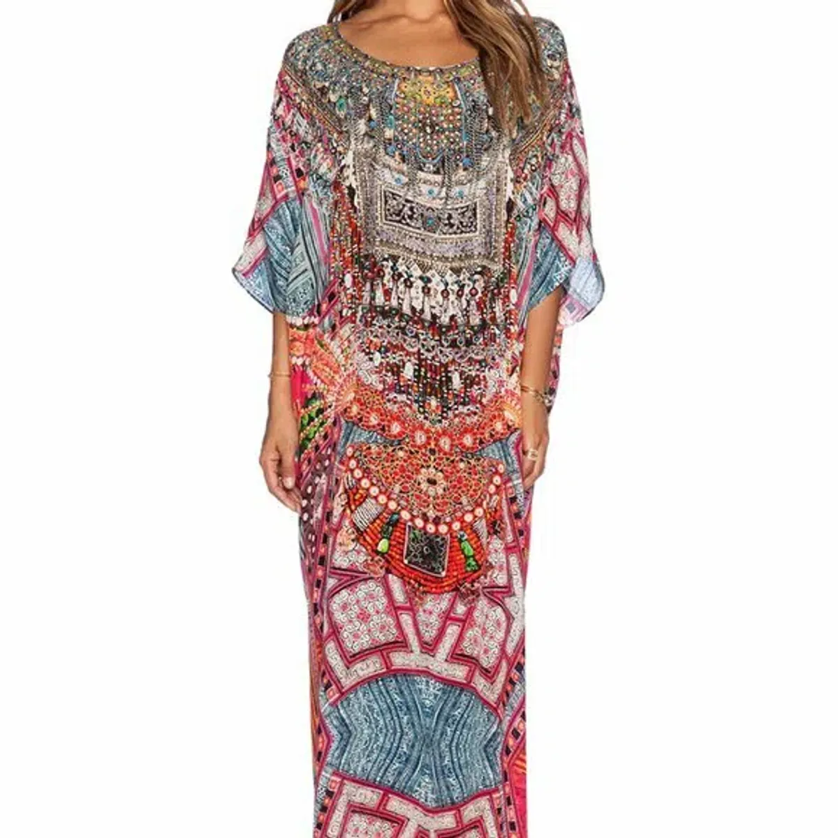 Camilla Round Neck Kaftan for rent on The Volte - main image