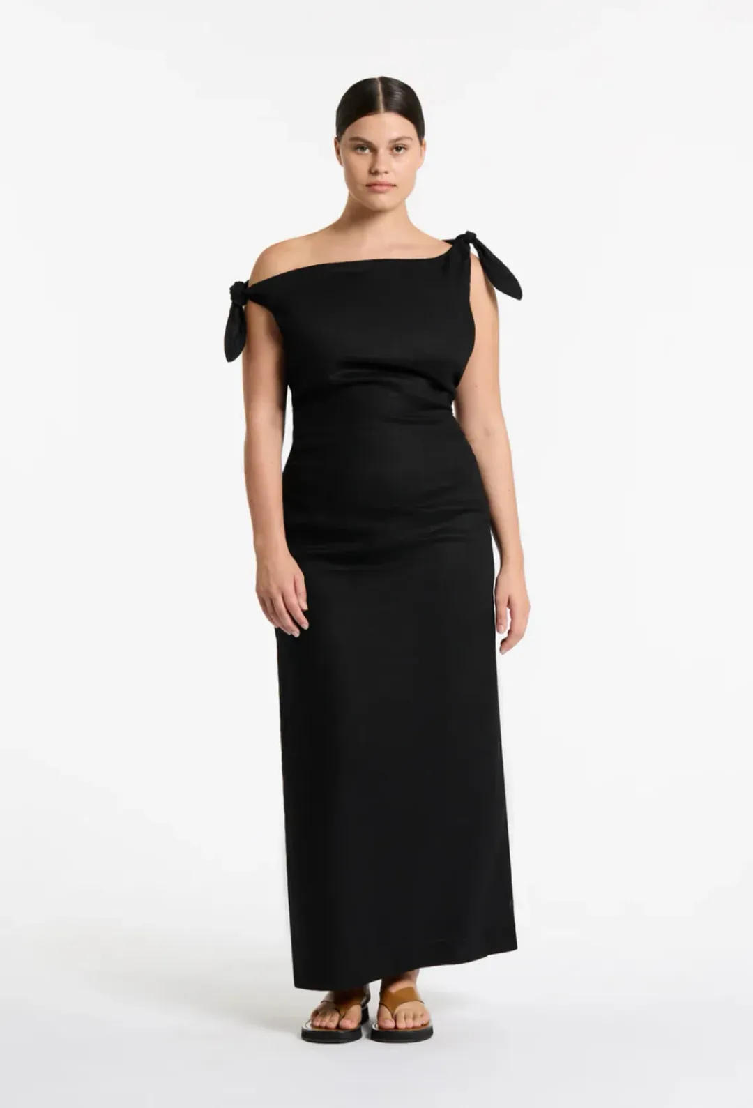 Sir The Label Off Shoulder Bettina Midi Dress Size 4/14 for rent on The Volte - main image