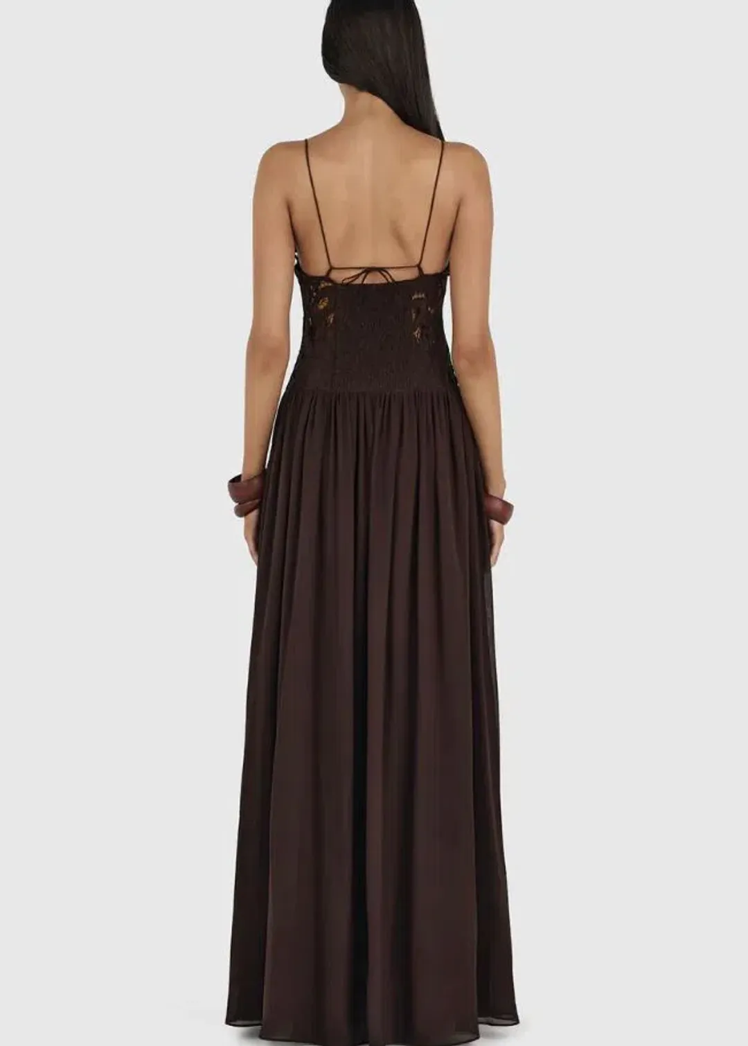 Hansen and Gretel Stephanie Maxi Dress in Cedar Size 8 for rent on The Volte - main image