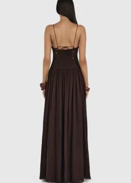 Hansen and Gretel Stephanie Maxi Dress in Cedar Size 8 for rent on The Volte - image 2