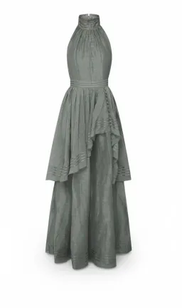🩶 AJE Sienna Halter Maxi Dress – Silver Grey – Size 8 (AU) 🩶 for rent on The Volte - image 2