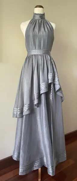 🩶 AJE Sienna Halter Maxi Dress – Silver Grey – Size 8 (AU) 🩶 for rent on The Volte - image 3