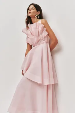 🌸 AJE Selestia Midi Dress - Size 10 AU - Ash Pink - Sleeveless Formal Outfit 🌸 for rent on The Volte - image 6