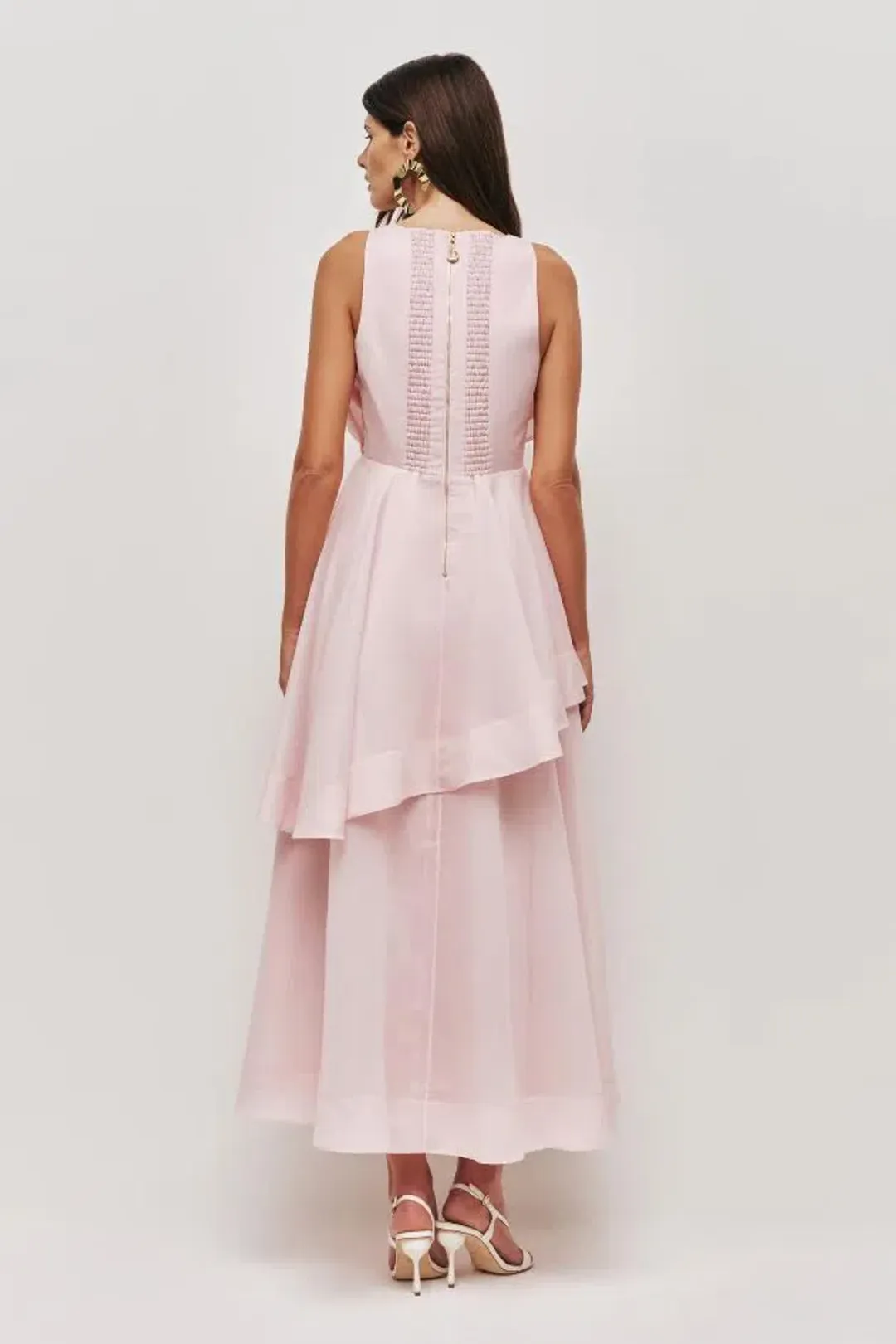 🌸 AJE Selestia Midi Dress - Size 10 AU - Ash Pink - Sleeveless Formal Outfit 🌸 for rent on The Volte - main image