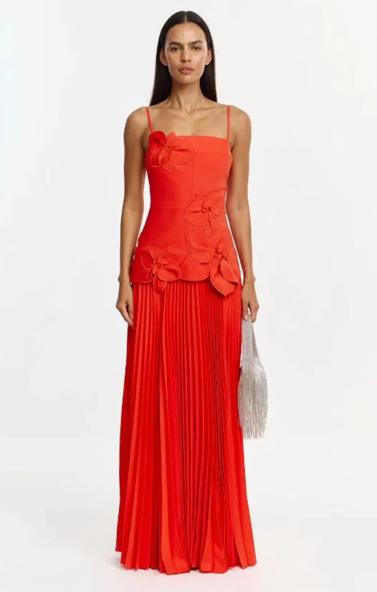 Acler Avision Maxi Dress in Chilli Size 10 for rent on The Volte - main image