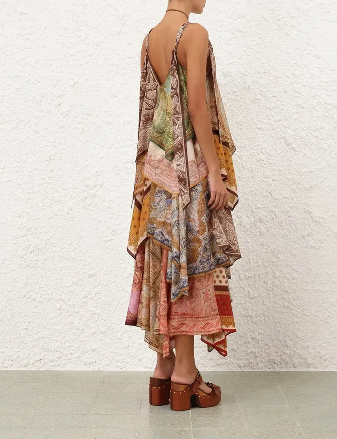 Zimmermann Sundance Scarf Midi Dress - size 1 for rent on The Volte - main image