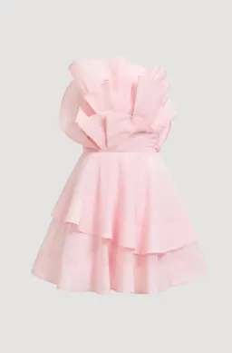 Aje Selestia Mini Dress Pink for rent on The Volte - image 1