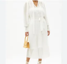 Zimmerman Pleated White Midi Size 0 for rent on The Volte - image 1