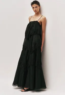 Aje Ophelia Lace Gown in Black - size 8 for rent on The Volte - image 3
