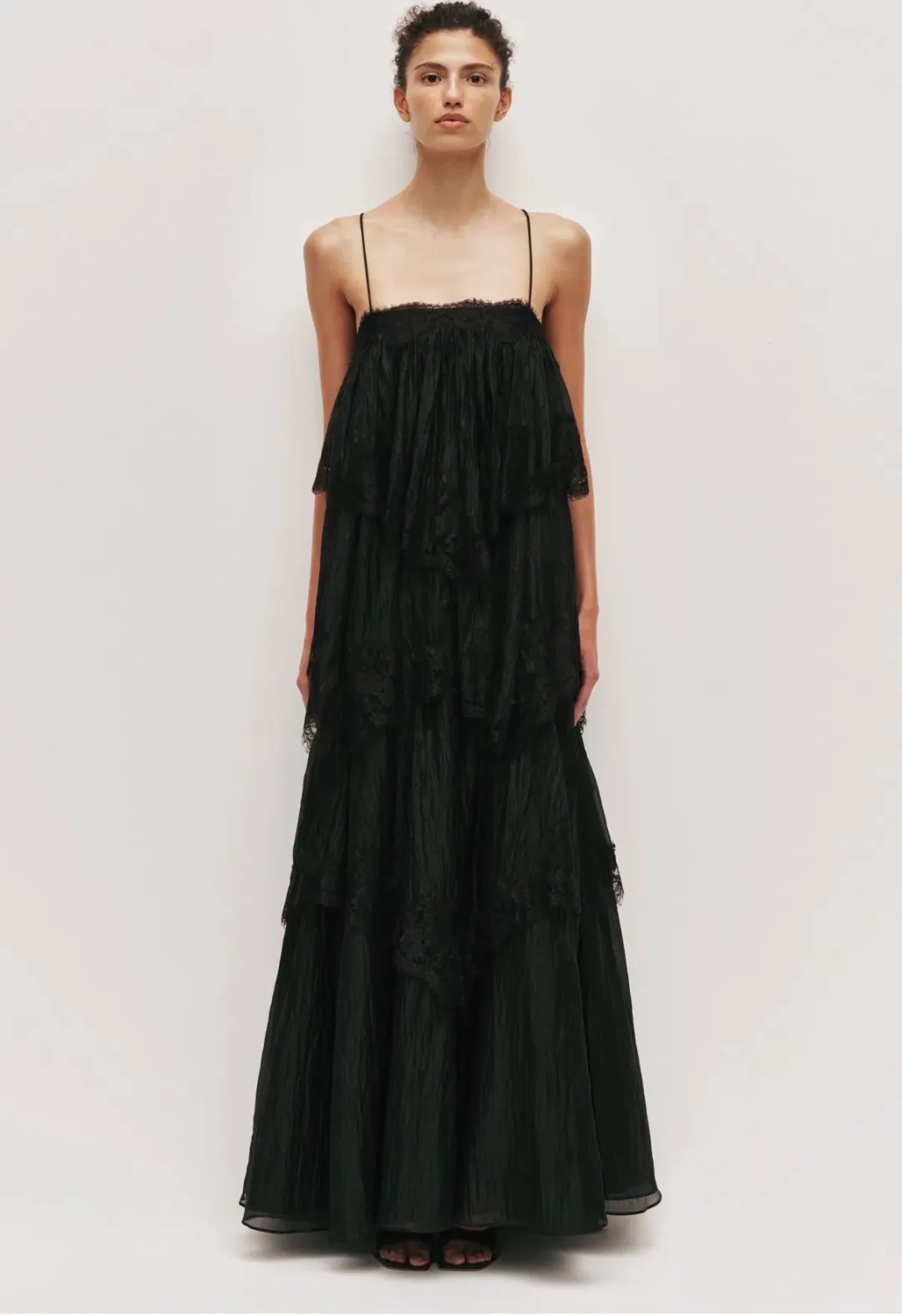 Aje Ophelia Lace Gown in Black - size 8 for rent on The Volte - main image