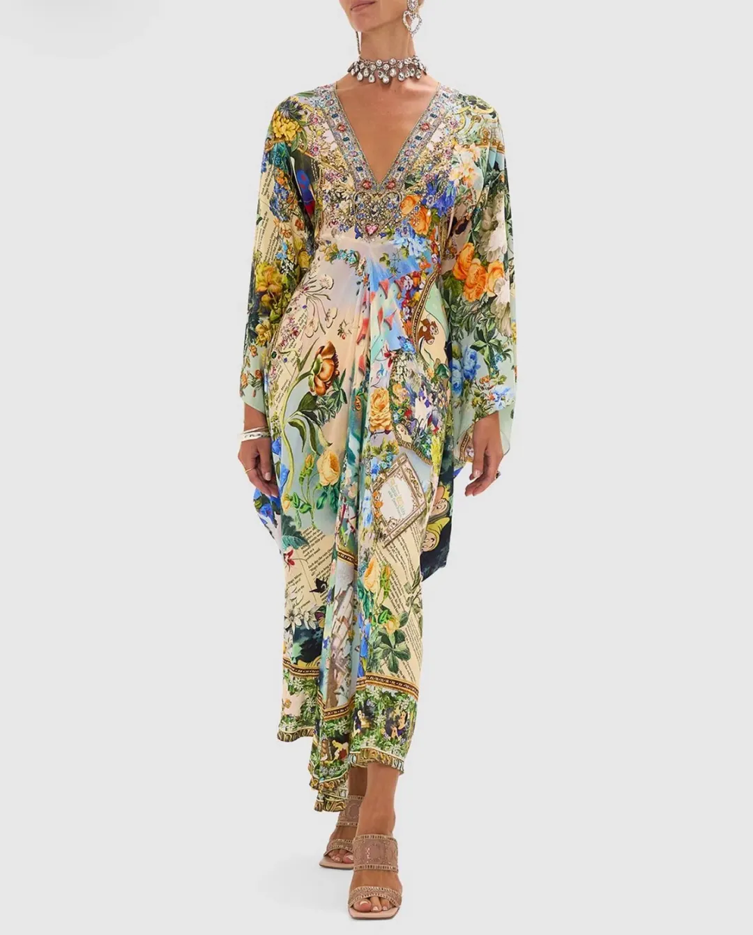 Camilla T Shape Long Kaftan - The Kindest One Of All Size One Size for rent on The Volte - main image