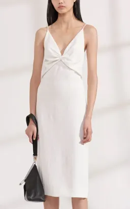 Dion Lee Pierced Slip Dress Cream Size 4 for rent on The Volte - image 1