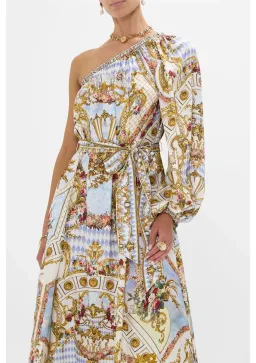 One Shoulder Dress With Blouson Sleeve -Throne Games Size 18 for rent on The Volte - image 5
