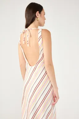 Perfect stranger Palermo Boat Neck Striped Maxi dress  for rent on The Volte - image 1