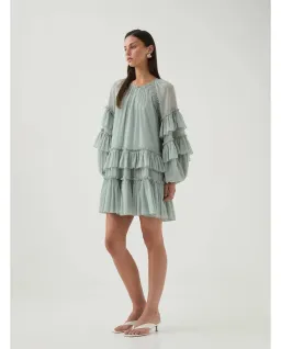 AJE MINA MINI DRESS GREEN 16 for rent on The Volte - image 1