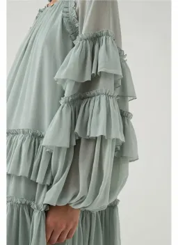 AJE MINA MINI DRESS GREEN 16 for rent on The Volte - image 3