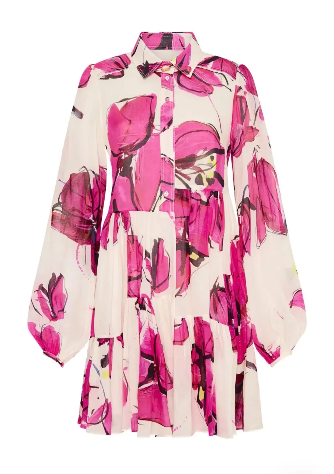 Aje Georgia Smock Mini Dress Floral Size 16 for rent on The Volte - main image