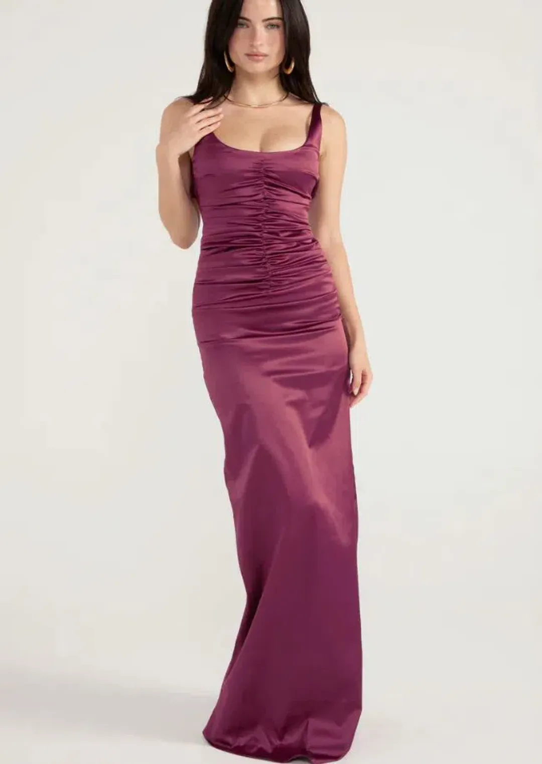 Ance Gria Atlein Dress in Plum Size 6 for rent on The Volte - main image