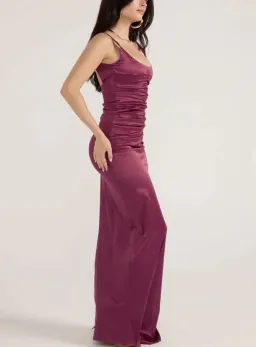 Ance Gria Atlein Dress in Plum Size 6 for rent on The Volte - image 3