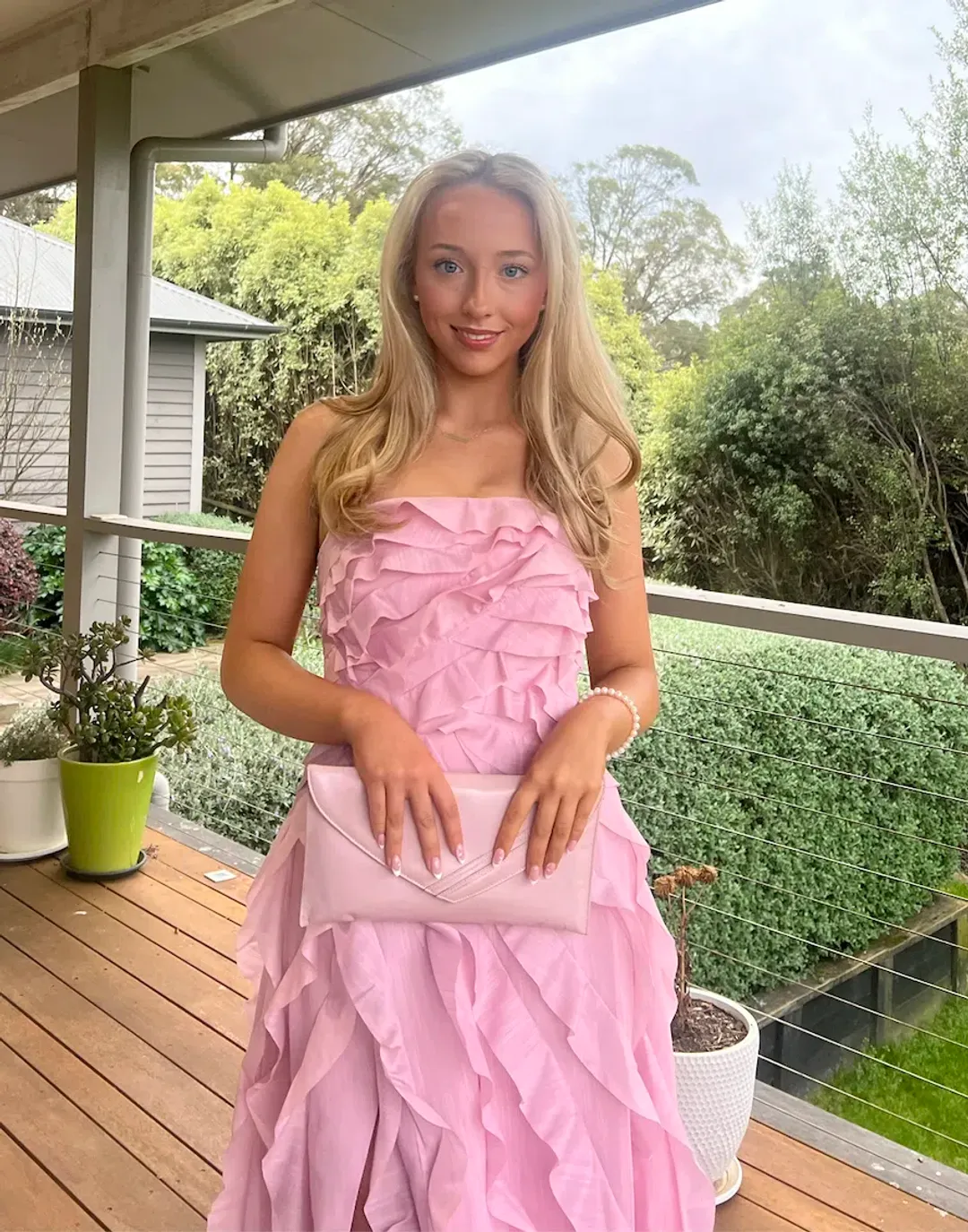  AJE Allairie Gown in Pink, Size 8 🪷 for rent on The Volte - main image