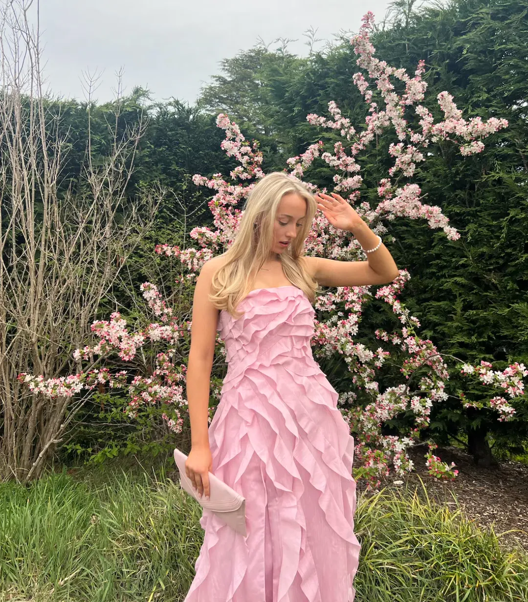  AJE Allairie Gown in Pink, Size 8 🪷 for rent on The Volte - main image