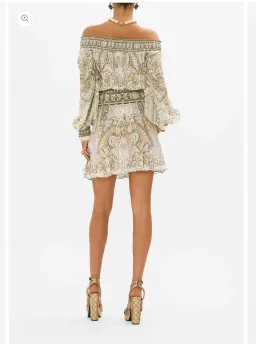 CAMILLA Off Shoulder Short Dress Ivory Tower Tales  for rent on The Volte - image 2