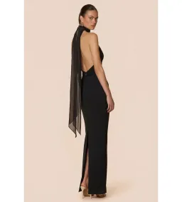 Nookie Martini Halter Gown in Black Size M/AU10 for rent on The Volte - image 4