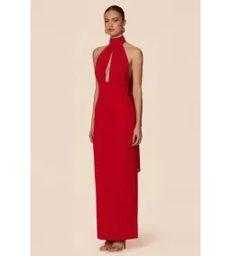 Nookie Martini Halter Gown in Red Size S/AU8 for rent on The Volte - image 2