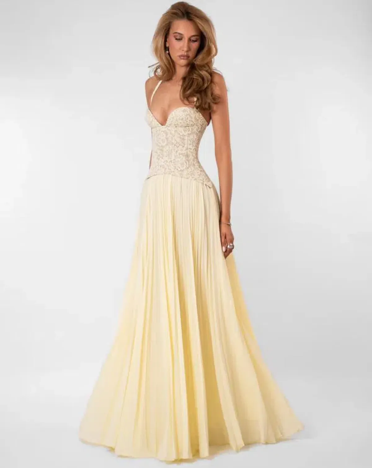 Fenity Gaia Dress in Butter Yellow Size XS/6 for rent on The Volte - main image