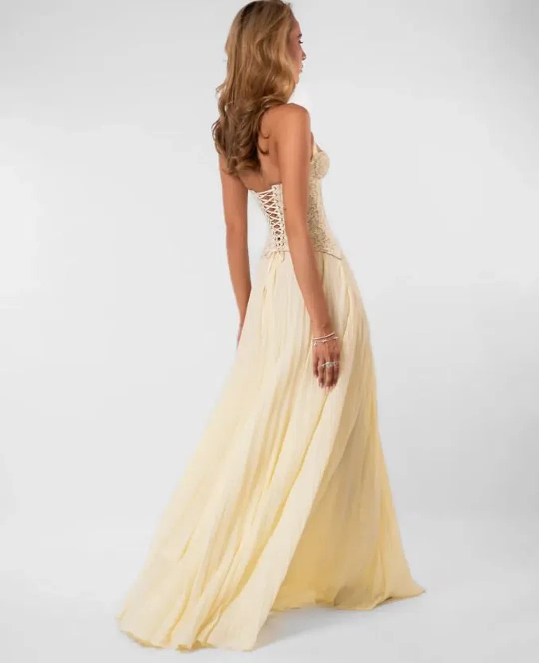 Fenity Gaia Dress in Butter Yellow Size XS/6 for rent on The Volte - main image