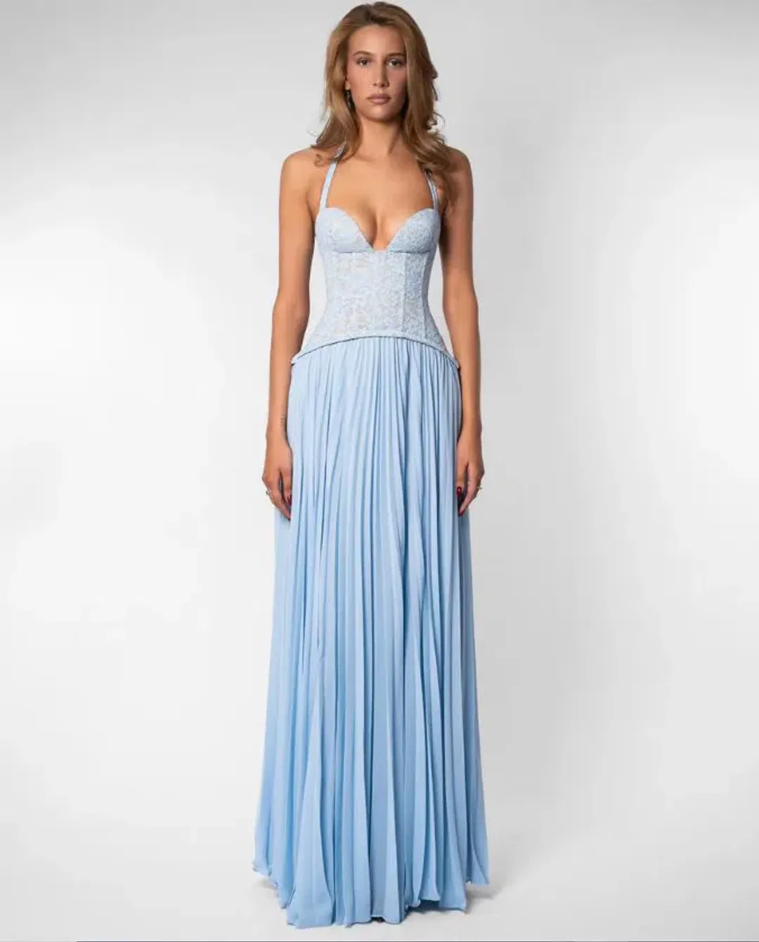 Fenity Gaia Dress in Blue Size XS/6 for rent on The Volte - main image