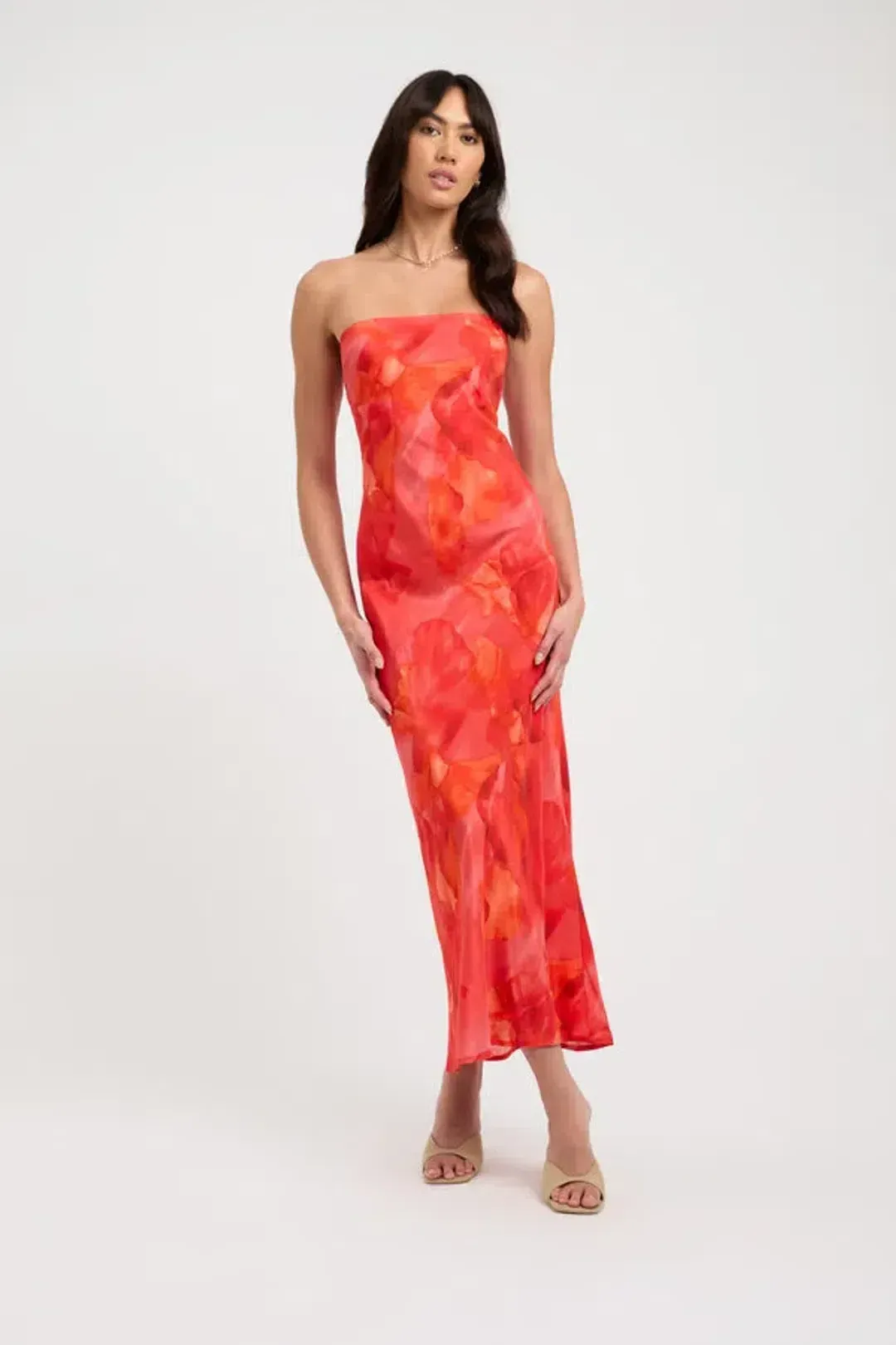 Kookai Zya Slip Dress - Coral Red - XS for rent on The Volte - main image