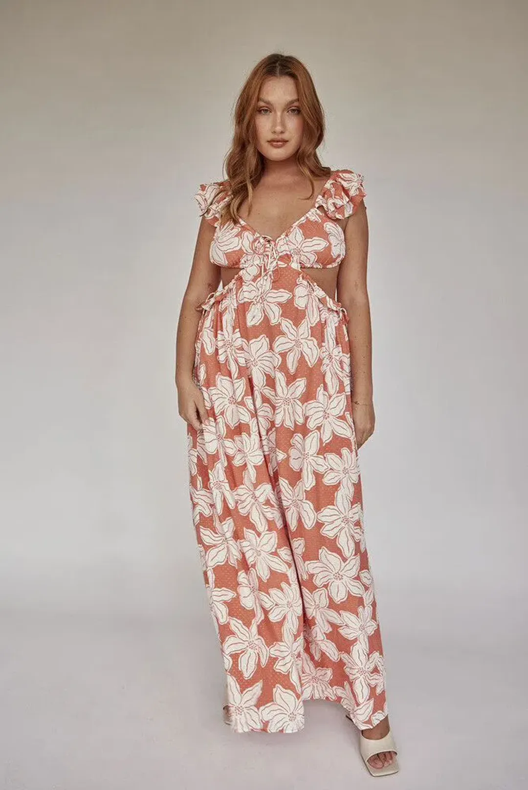 Sabo Skirt Archa Maxi Dress - Orange - XS for rent on The Volte - main image