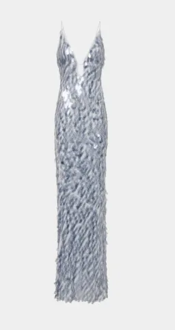 Misha | Sapphire Gown (Dove Grey) for rent on The Volte - image 3