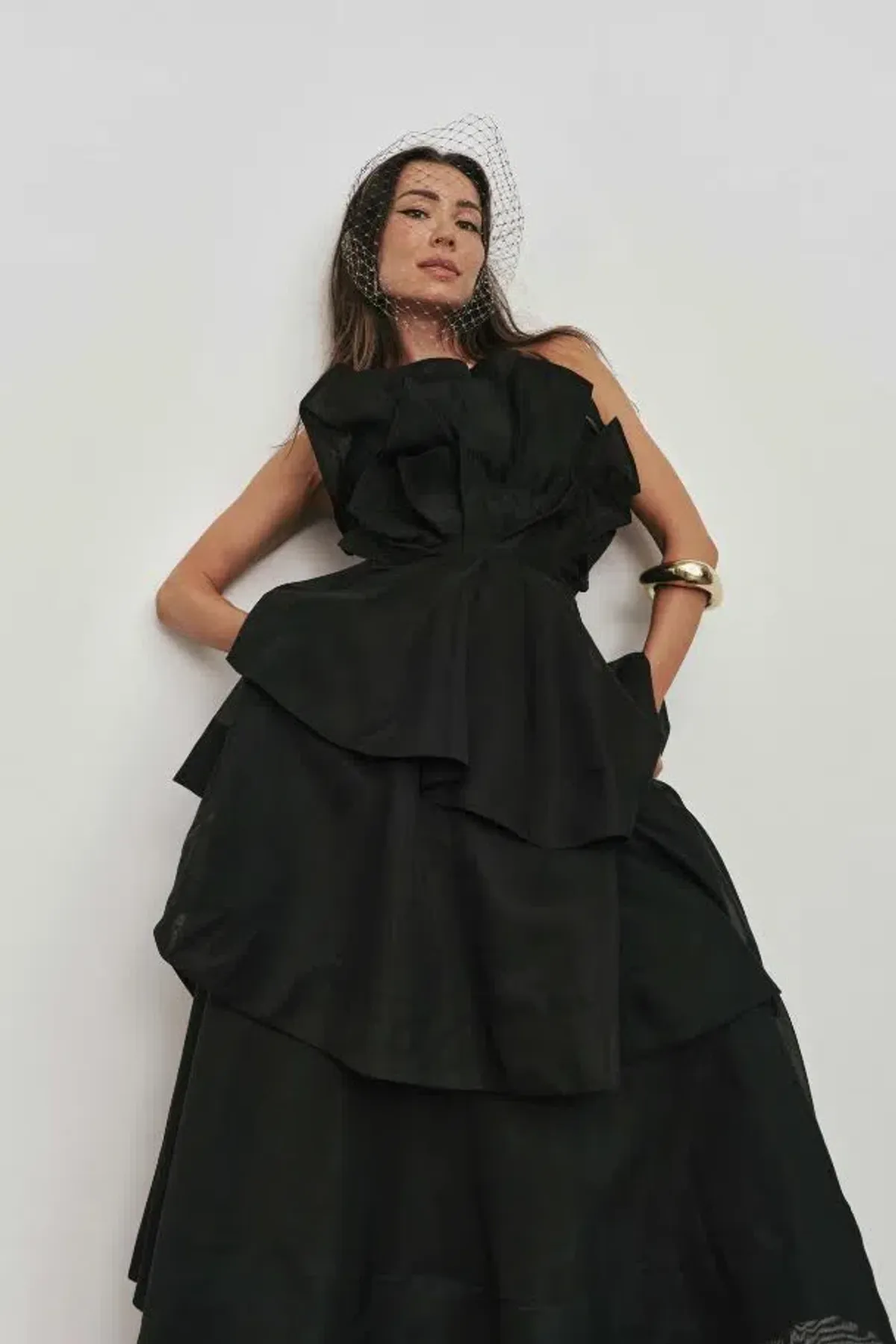 🖤 AJE Selestia Gown – Black – Size 12 AU - Formal Maxi Dress 🖤 for rent on The Volte - main image