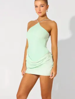 Peppermayo Keanu Cupro Mini Dress for rent on The Volte - image 2